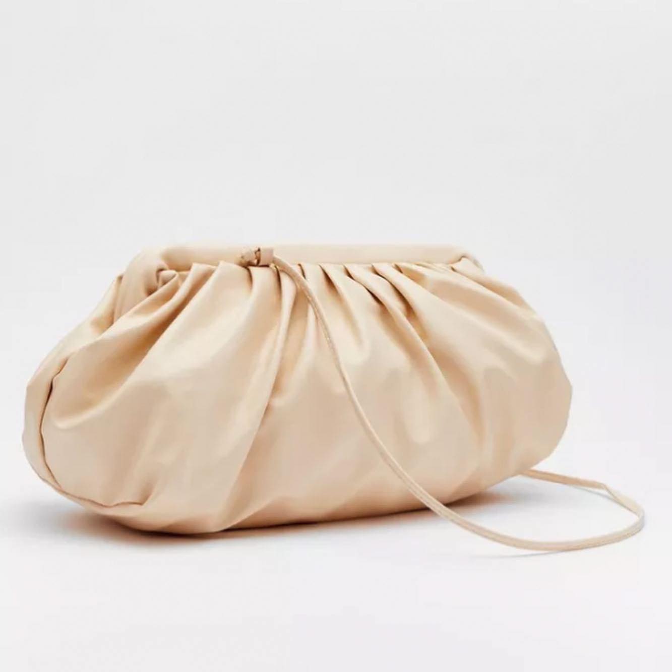 Cream Faux leather bag